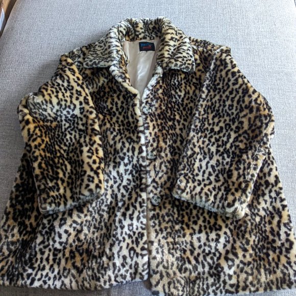 Vintage Pacific Rose Faux Fur Animal Print 3X/4X (22-26) - Picture 1 of 4
